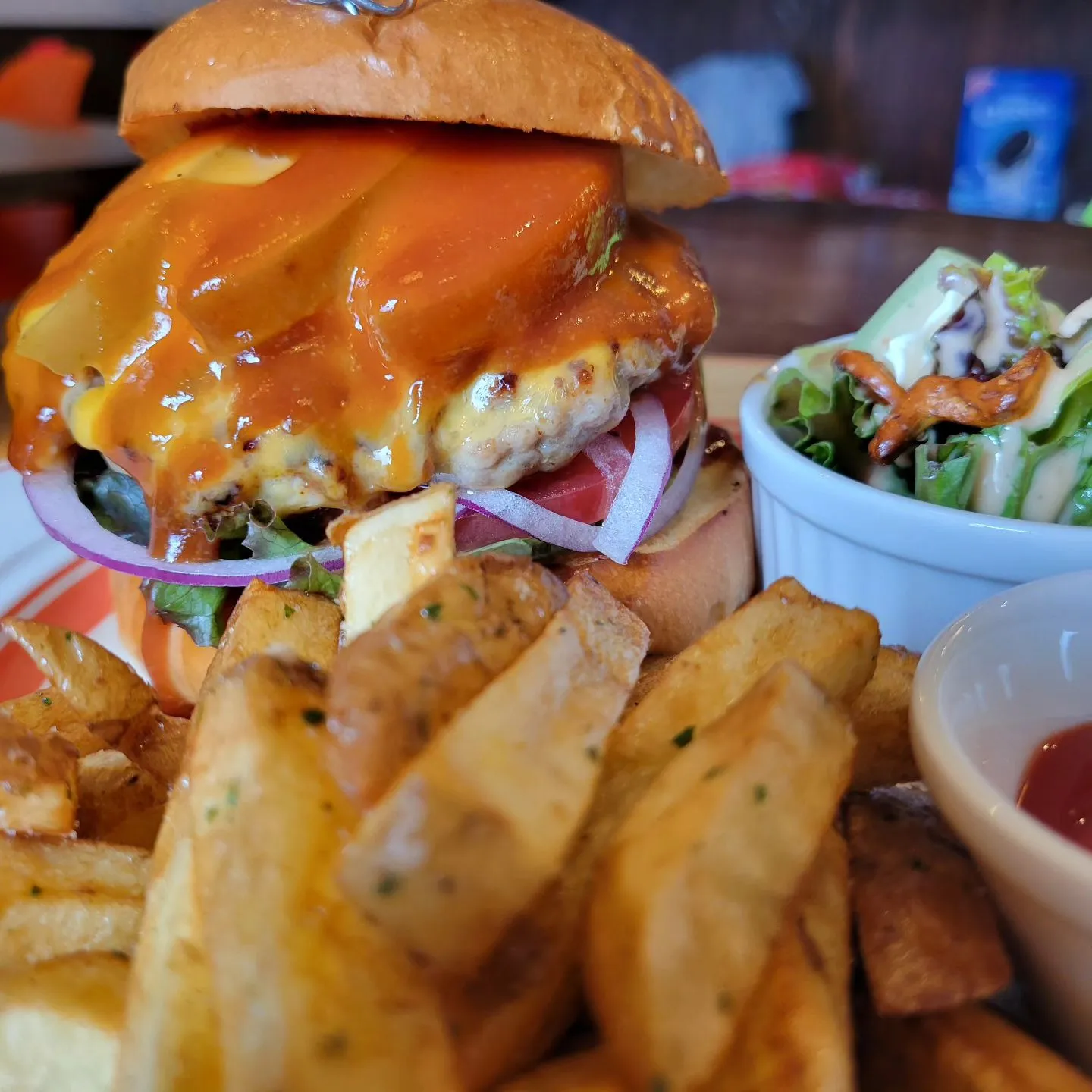 アップルチーズバーガー